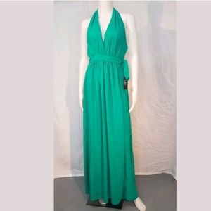 Lulus Magical Movement  Maxi Wrap Halter Dress M
